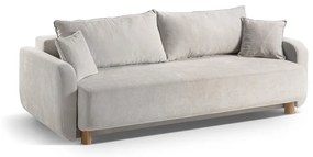 Canapea bej extensibilă, cu spațiu de depozitare 231 cm Elen – Micadoni