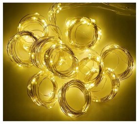 Draperie luminoasa LED STAR RAIN 3x3 m, alb cald