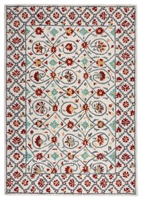 Covor roșu/albastru țesut manual din lână 160x230 cm Iris Traditional – Flair Rugs