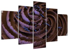 Tablou - Cupcake din ciocolată (150x105 cm)