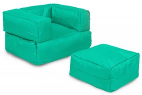 Fotoliu Puf Bean Bag Kids Single Seat, Turquoise