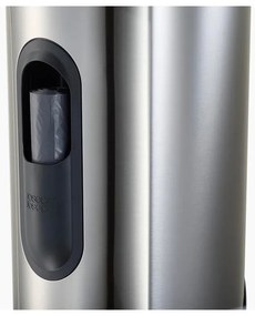 Coș de gunoi argintiu lucios cu pedală din oțel inoxidabil 10 l Arc – Joseph Joseph