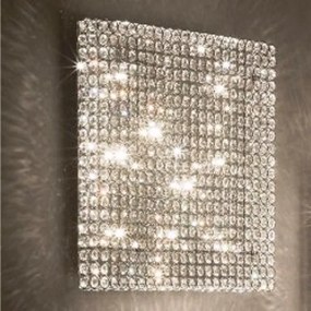 Aplica de perete cristal Venezian dim. 39x39cm ADMIRAL PL6 Cromo