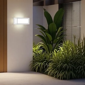 Brilagi - Aplica de perete pentru exterior PARKER LED, 12W, 230V, albă, IP44