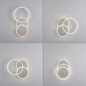 Plafonieră LED/25,5W/230V crom mat Leuchten Direkt 14116-55