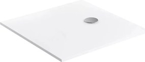 Cadita de dus compozit Omnires AquaPure M+ patrata alb mat 80x80 cm