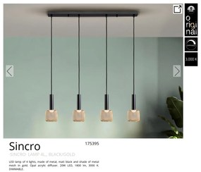 Lustra LED suspendata design modern Sincro 4L