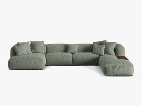 Coltar modular Martina stofa Boston L406 cm + masuta de cafea