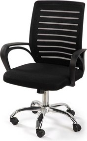 Scaun de birou negru tapițat Evon – Bonami Essentials