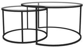 SET 2x măsuță de cafea BELARUS negru