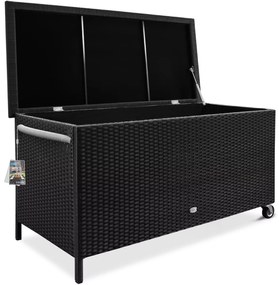Deuba Cutie Depozitare Rattan - Negru