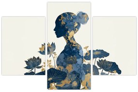 Tablou - Profil de femeie din marmură (90x60 cm)