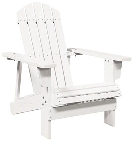 4007243 vidaXL Scaun Adirondack, alb, 69x85x90,5 cm, lemn masiv de brad