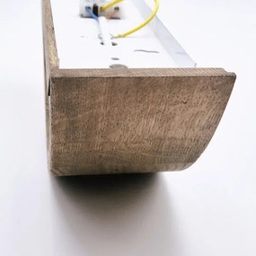 Aplică LED Brilagi CARVALHO 1xE27/60W/230V nuc stejar