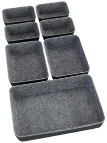 Set de 7 organizatoare Wenko gri