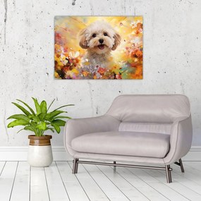 Tablou - Câine fericit (70x50 cm)
