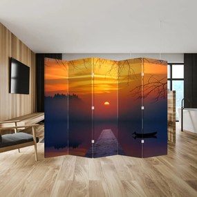 Paravan - podul în apus de soare (210x170 cm)