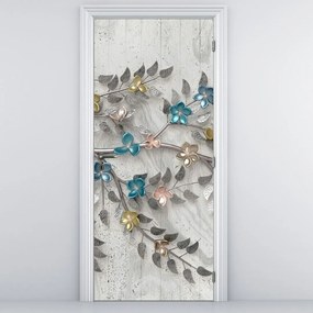 Fototapet pentru ușă - Pe o ramură abstract (95x205cm)