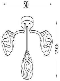 Searchlight 11523-3SN - Plafonieră aplicată ASTRAL, 3x G9/33W/230V, crom mat