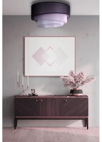 Duolla - Plafonieră TRIO 1xE27/15W/230V d. 45 cm neagră/roz/argintie