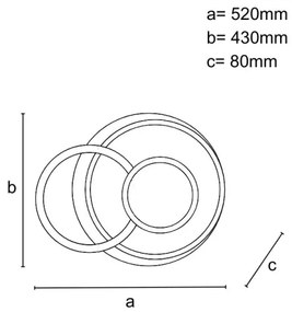 Plafonieră LED dimabilă LED/95W/230V 3000-6500K + telecomandă