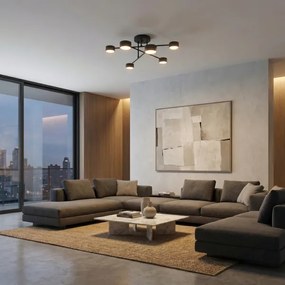 Plafonieră aplicată HALO 6xGX53/10W/230V neagră