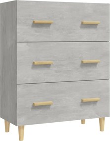 vidaXL Servantă, gri beton, 70x34x90 cm, lemn prelucrat