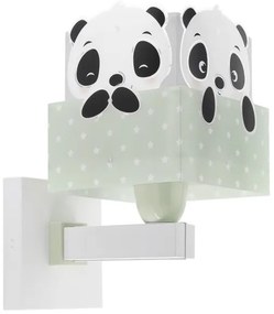 Dalber 63169H - Lampa de perete pentru copii PANDA 1xE27/60W/230V verde