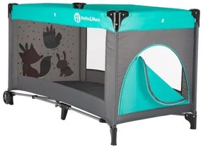 Pătuț pliabil KOOT-FOX turcoaz PETITE&MARS