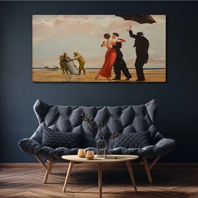 Tablou canvas Salvare pe plajă Banksy