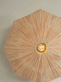 Plafoniera eco din rafie Panama octogon L, natur