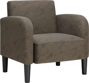 vidaXL Canapea scaun cu cotiere Gri închis 54 cm piele artificială