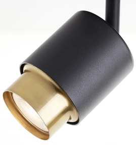 Brilliant - Spot LED COVELO 3xGU10/5W/230V, negru/auriu