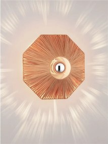Aplica de perete cu design texturat ELVIO caramiziu 30cm