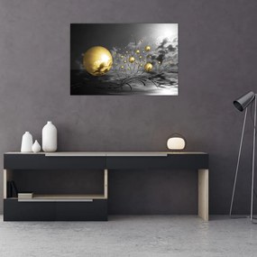 Tabloul bilelor în ocru (90x60 cm)