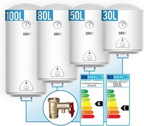 AQUAMARIN Boiler electric 100 l, alb