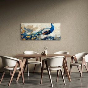 Tablou - Peacock, pictură (120x50 cm)