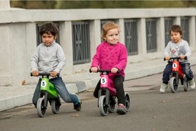 Funny Wheels RIDER SPORT - Bicicletă de echilibru 2în1, roz/negru