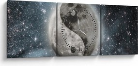 Tablou - Echilibrul cosmic (cu ceas) (90x30 cm)