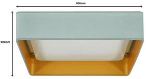 Brilagi-LED Corp de iluminat dimmabil VELVET SQUARE LED/36W/230V Wi-Fi Tuya+telecomandă mentă