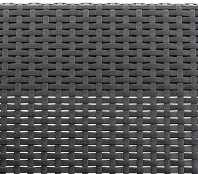 Set de mobilier de grădină Claire VI cu 6 locuri și masă Orlando, grafit