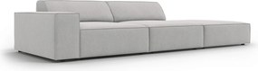 Canapea 3 locuri cotiera dreapta, Jodie, Micadoni Home, BL, 262x102x70 cm, poliester, gri deschis