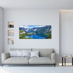 Tablou - Lacul Hallstatt, Hallstatt, Austria (120x50 cm)