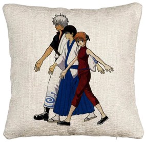 Perna Decorativa Canapea cu Gintama, 40x40 cm, Cu fermoar