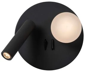 Aplică LED Lucide 77286/02/30 MATIZ 2xLED/3,5W/230V USB negru