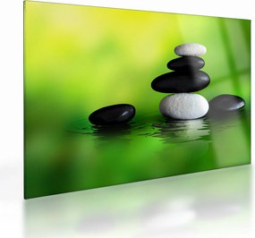 Tablou pe sticlă - Pietre pentru relaxare (70x50 cm)