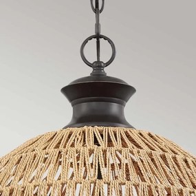 Quoizel QZ-CASABLANCA-3P-PBZ - Candelabru suspendat pe lanț CASABLANCA, 3xE27/60W/230V