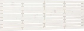 vidaXL Tăblie de pat pentru perete, alb, 166x3x63 cm, lemn masiv pin
