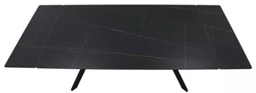 Masă de bucătărie Lumiere 180 x 90 cm, negru