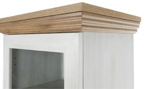 Vitrină, pin nordic/stejar sălbatic, ROYAL W1D